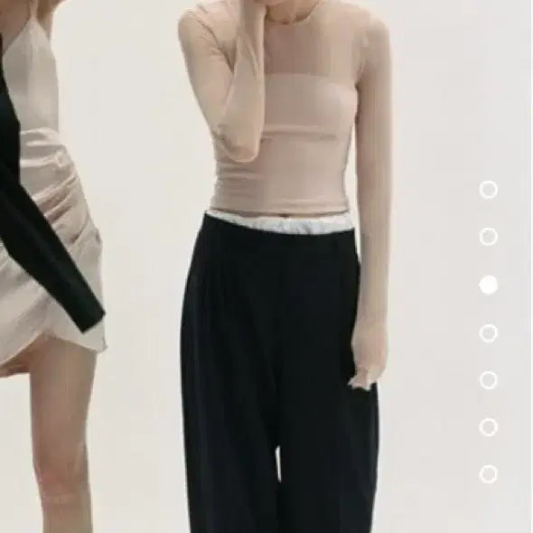[BUNJANG] Zara Sheer Slim Top / 자라 시스루 슬림탑