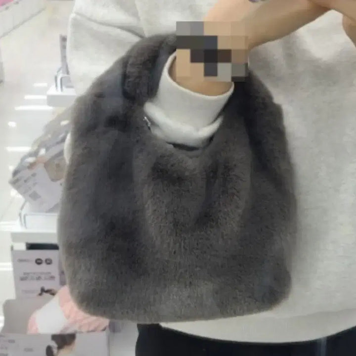 [BUNJANG] Mini Fur Tote Bag / 미니 퍼 토트백