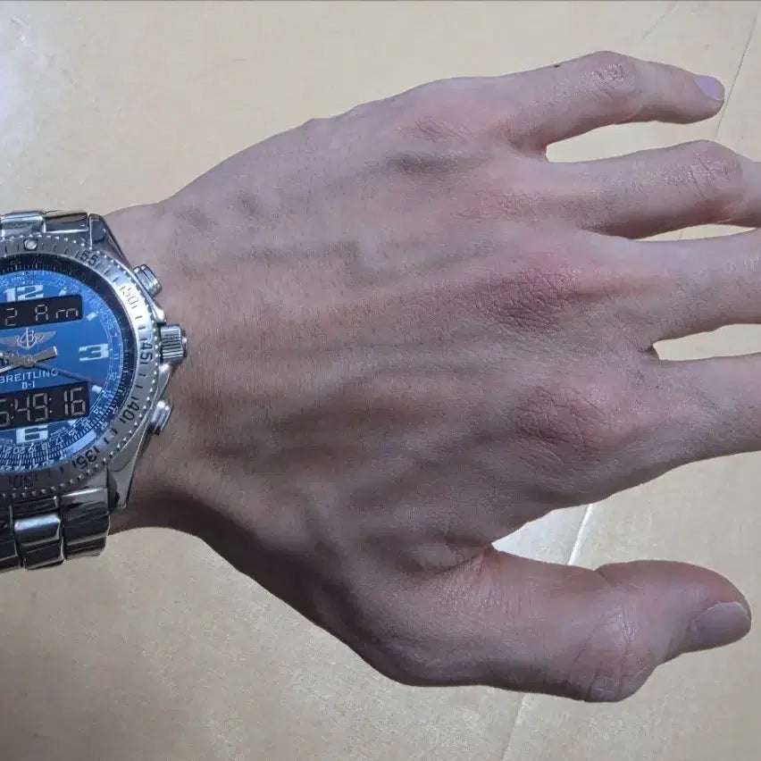 [BUNJANG] Breitling B1 Metal Aviation Watch / 브라이틀링 / b1 메탈 항공 시계 / 쿼츠