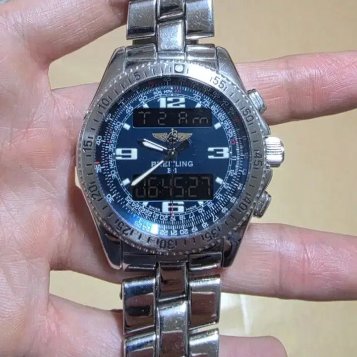 [BUNJANG] Breitling B1 Metal Aviation Watch / 브라이틀링 / b1 메탈 항공 시계 / 쿼츠