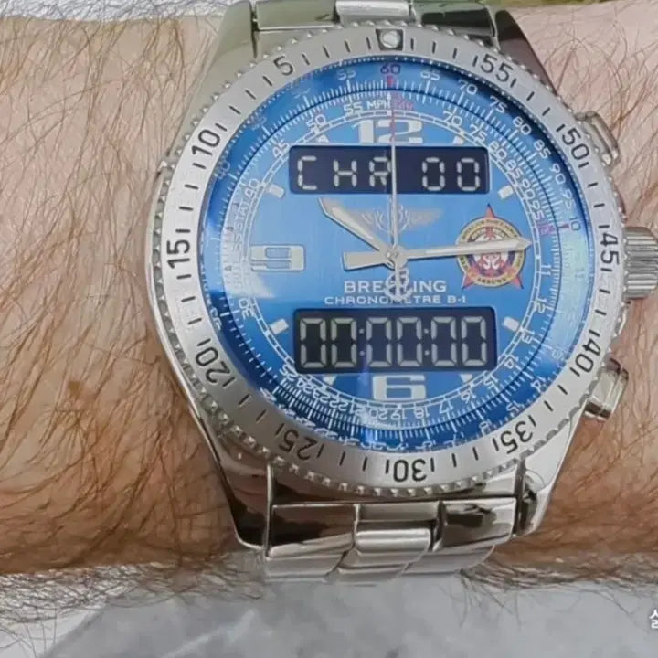 [BUNJANG] Breitling B1 Metal Aviation Watch / 브라이틀링 / b1 메탈 항공 시계 / 쿼츠