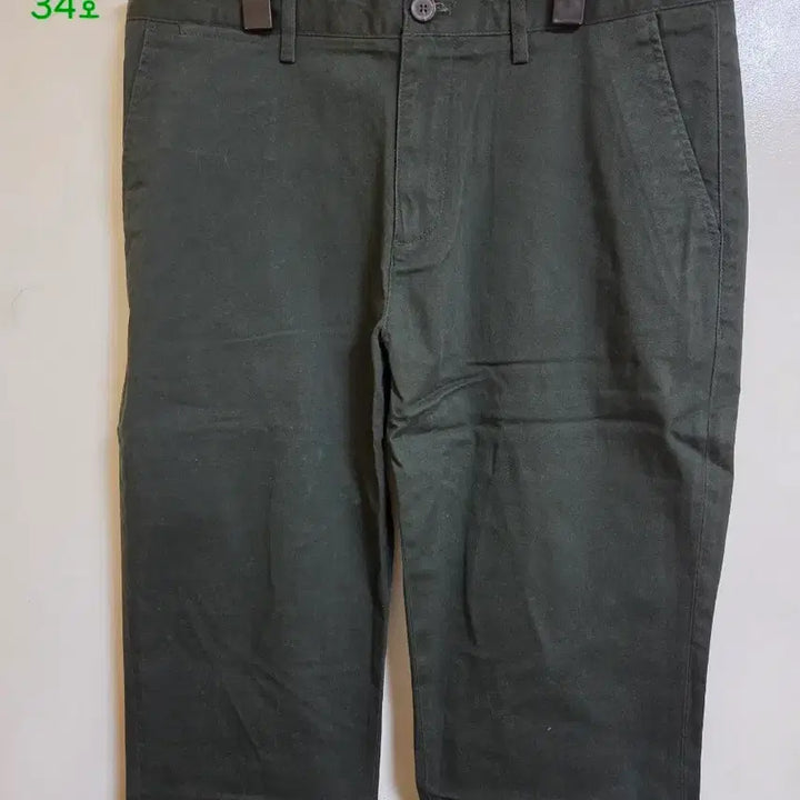 [BUNJANG] Musinsa Standard Olive Cotton Pants / 무신사 스탠다드 면바지 올리브색
