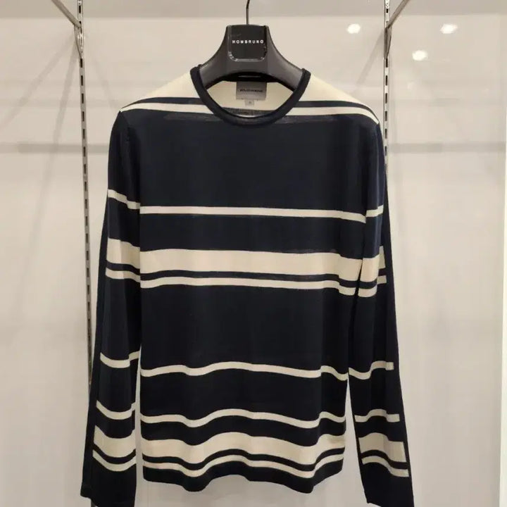 [BUNJANG] Solid Homme Striped Knit 46 / 솔리드옴므 스트라이프 니트46