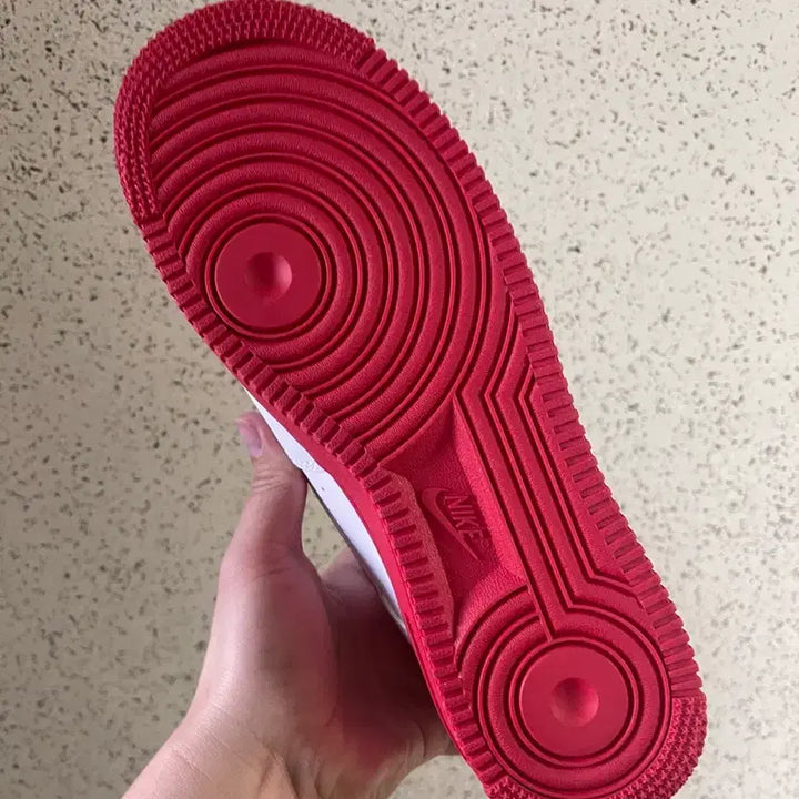 [BUNJANG] Nike Air Force 1 Low Red Midsole Sneakers / 에어포스1 로우 레드미드솔