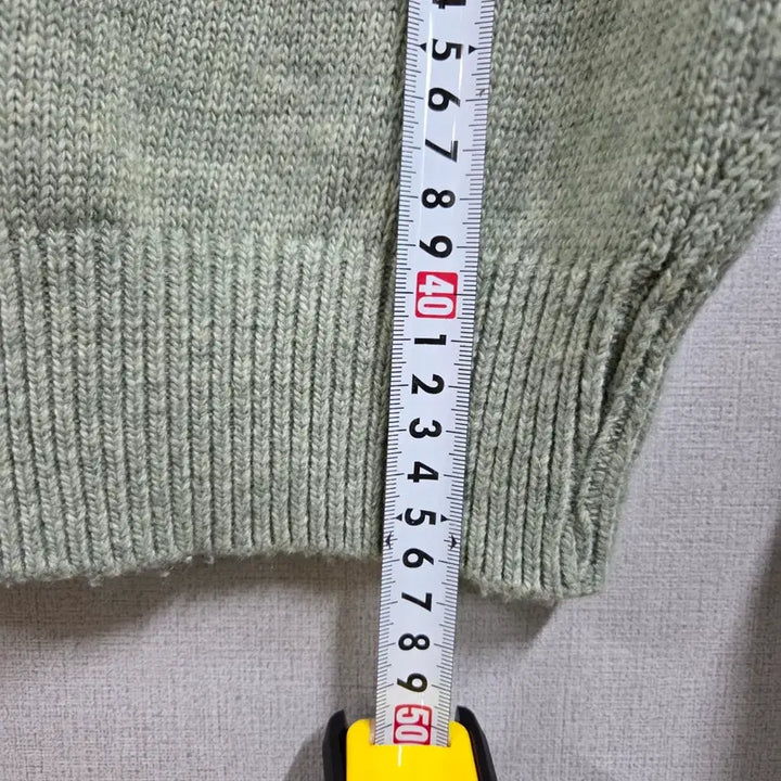 [BUNJANG] V-neck Crop Pea Knit Top / 여성 V넥 크롭 완두콩 니트 F