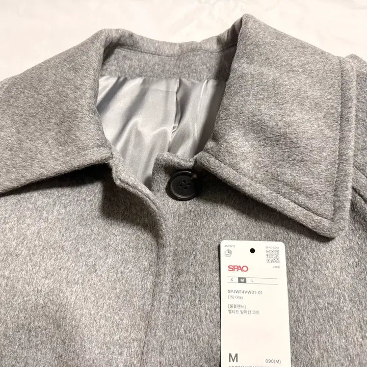 [BUNJANG] SPAO Women's Wool Coat Gray / 스파오(SPAO) 여성 울 코트 회색