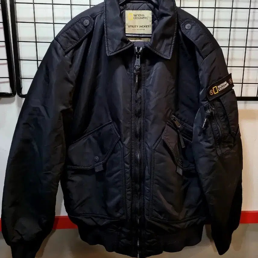 [BUNJANG] National Geographic Utility Bomber Jacket / 정품 내셔널지오그래픽 유틸리티 항공점퍼