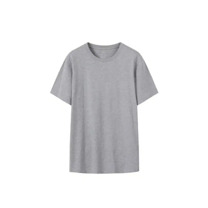 [BUNJANG] Unbranded Gray Solid T-Shirt (M) / 회색 무지 반팔 티셔츠 공용 M
