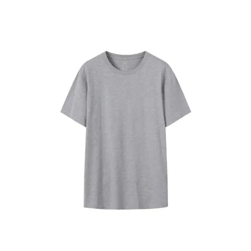 [BUNJANG] Unbranded Gray Solid T-Shirt (M) / 회색 무지 반팔 티셔츠 공용 M