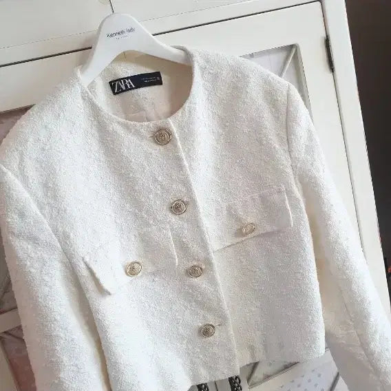 [BUNJANG] ZARA Tweed Jacket / 자라 트위드자켓/55-66