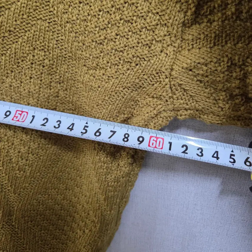 [BUNJANG] Mustard Yellow Short Knit Top / 여성 머스타드 숏 니트 F