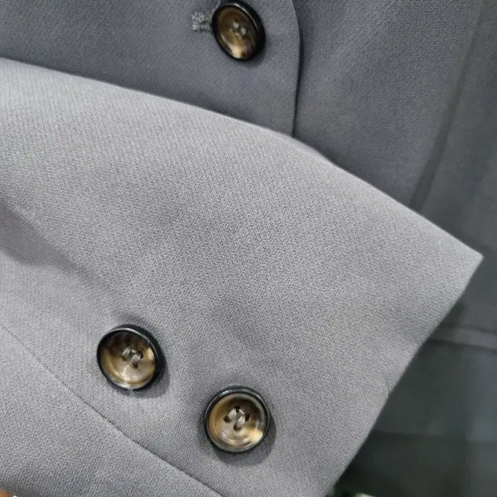 [BUNJANG] Gray V-Neck Jacket / 그레이 자켓