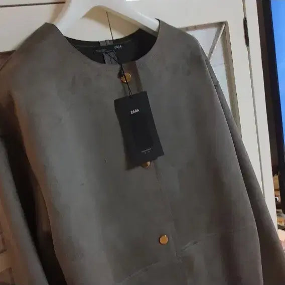 [BUNJANG] ZARA Suede Long Coat / 자라 스웨이드 롱코트 롱자켓/55-66 새상품