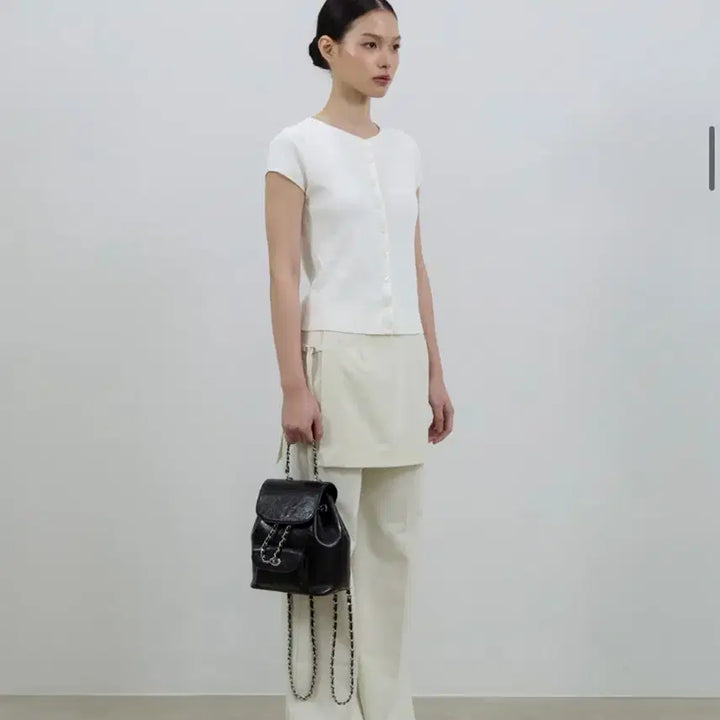 [BUNJANG] Asovio Black Chain Backpack / [새상품] 원가 35만원 아소뷔오 블랙 체인 백팩 가방