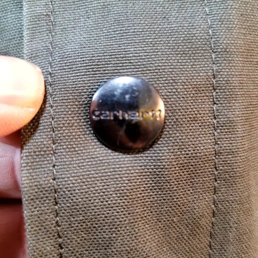 [BUNJANG] Carhartt WIP Khaki Cotton Blouson Jacket / 정품 칼하트 WIP 카키 코튼 블루종 자켓