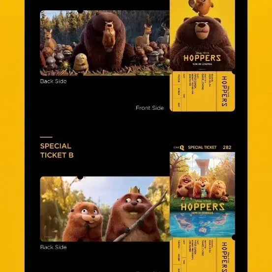[BUNJANG] Hoppers Cine Q Special Ticket No. 282 Set / 호퍼스 씨네큐 스페셜티켓 No.282 2종판매