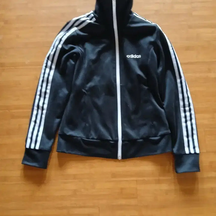 [BUNJANG] Adidas Black Three Stripe Track Top / 아디다스 블랙 삼선 트랙탑