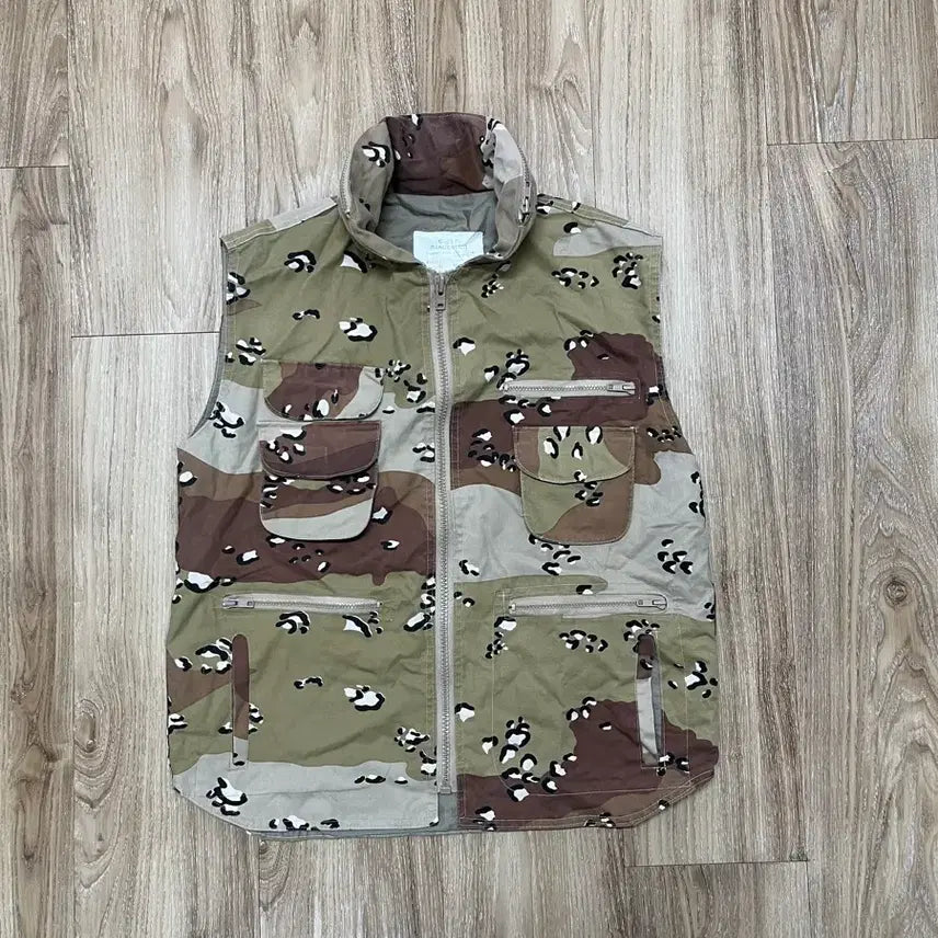 [BUNJANG] Military Chocolate Chip Camo Utility Vest / 밀리터리 초코칩 카모 유틸리티 베스트