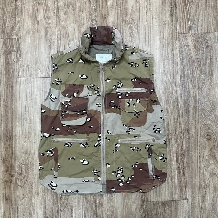 [BUNJANG] Military Chocolate Chip Camo Utility Vest / 밀리터리 초코칩 카모 유틸리티 베스트