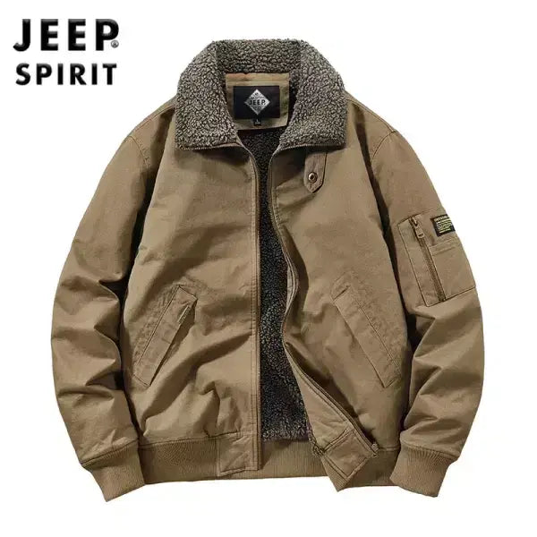 [BUNJANG] JEEP SPIRIT Fleece Lined Jacket / JEEP SPIRIT 남성 가을 겨울 기모 안감 재킷 항공점퍼