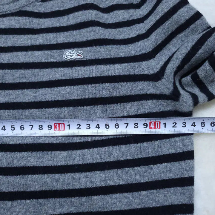 [BUNJANG] Lacoste Women's Long Knit Top / 라코스테 여성 롱니트 긴팔 95 0210