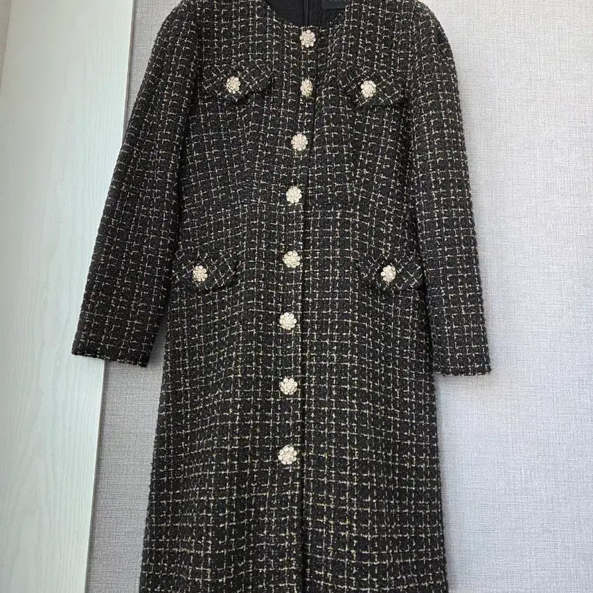 [BUNJANG] Tweed Dress / 금펄 트위드 원피스