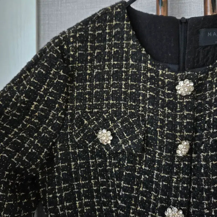 [BUNJANG] Tweed Dress / 금펄 트위드 원피스