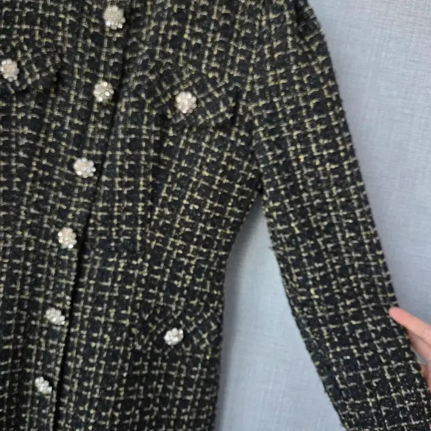 [BUNJANG] Tweed Dress / 금펄 트위드 원피스