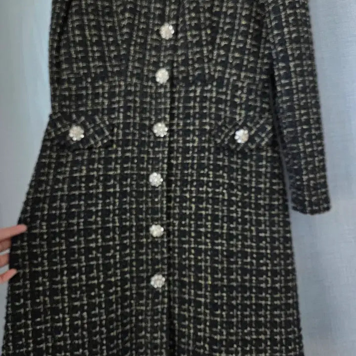 [BUNJANG] Tweed Dress / 금펄 트위드 원피스