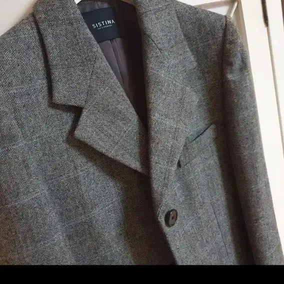 [BUNJANG] 시스티나 모직 헤링본자켓/55 / 시스티나 모직 헤링본자켓/55