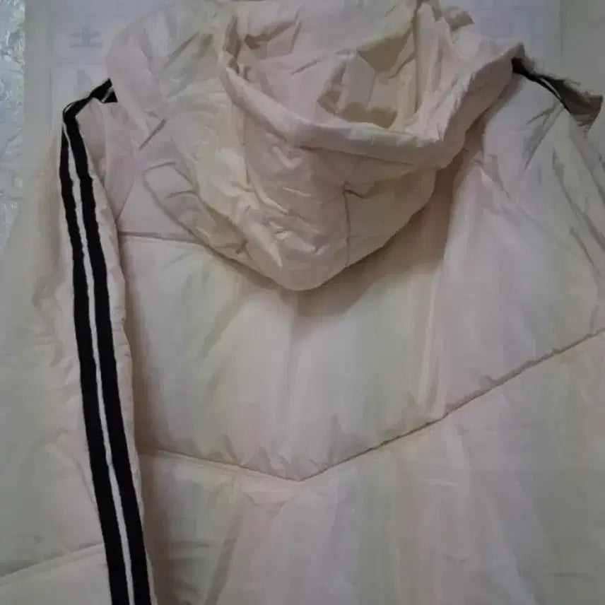 [BUNJANG] White Long Padded Jacket M / 흰색 롱패딩 M