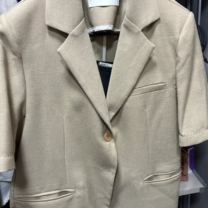 [BUNJANG] Moire Knit Jacket & Cami Top Bundle Set / moire 반팔자켓F ,아잉 캡나시