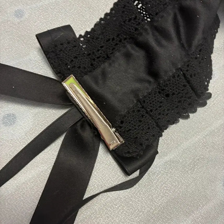 [BUNJANG] Black Devil Wing Headdress Hairpin / 블랙 헤도레 로리타 지뢰계 헤어핀