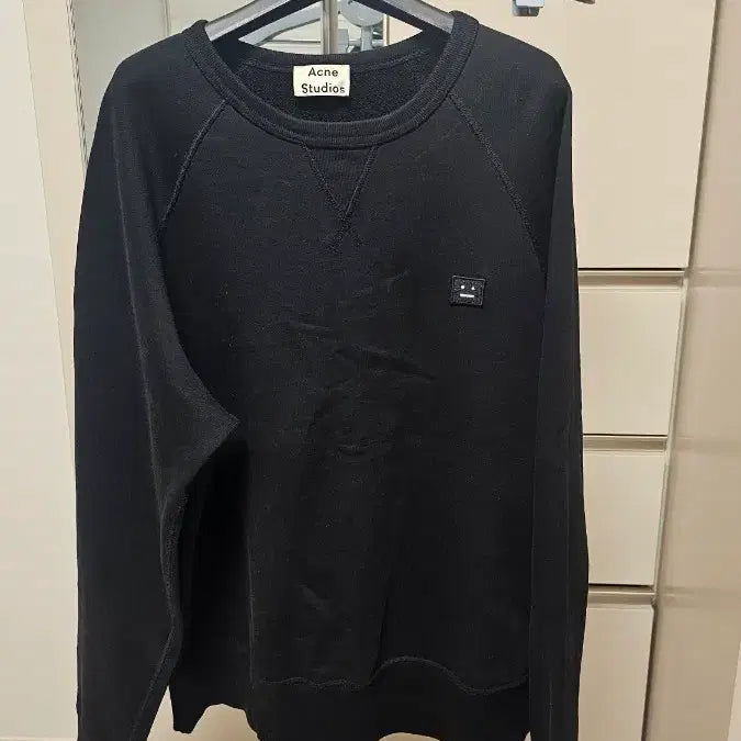 [BUNJANG] Acne Studios Black Sweatshirt / 정품 아크네 스튜디오 블랙 맨투맨 티셔츠 100