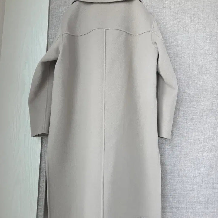 [BUNJANG] Long Light Gray Wool Coat / 울90% 연그레이 롱코트