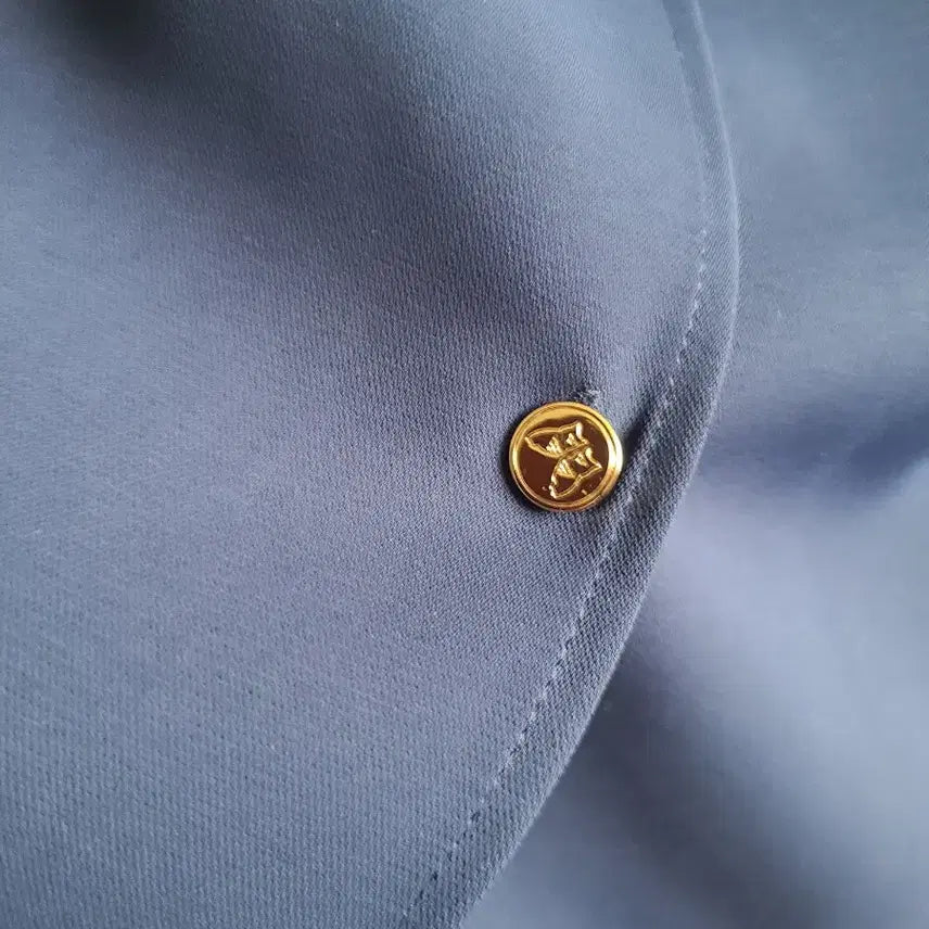 [BUNJANG] Lucky Chouette Navy Ruffle Collar Mini Dress / 럭키슈에뜨 네이비 러플 칼라 미니 드레스 원피스