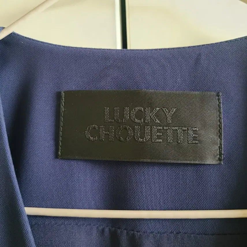 [BUNJANG] Lucky Chouette Navy Ruffle Collar Mini Dress / 럭키슈에뜨 네이비 러플 칼라 미니 드레스 원피스