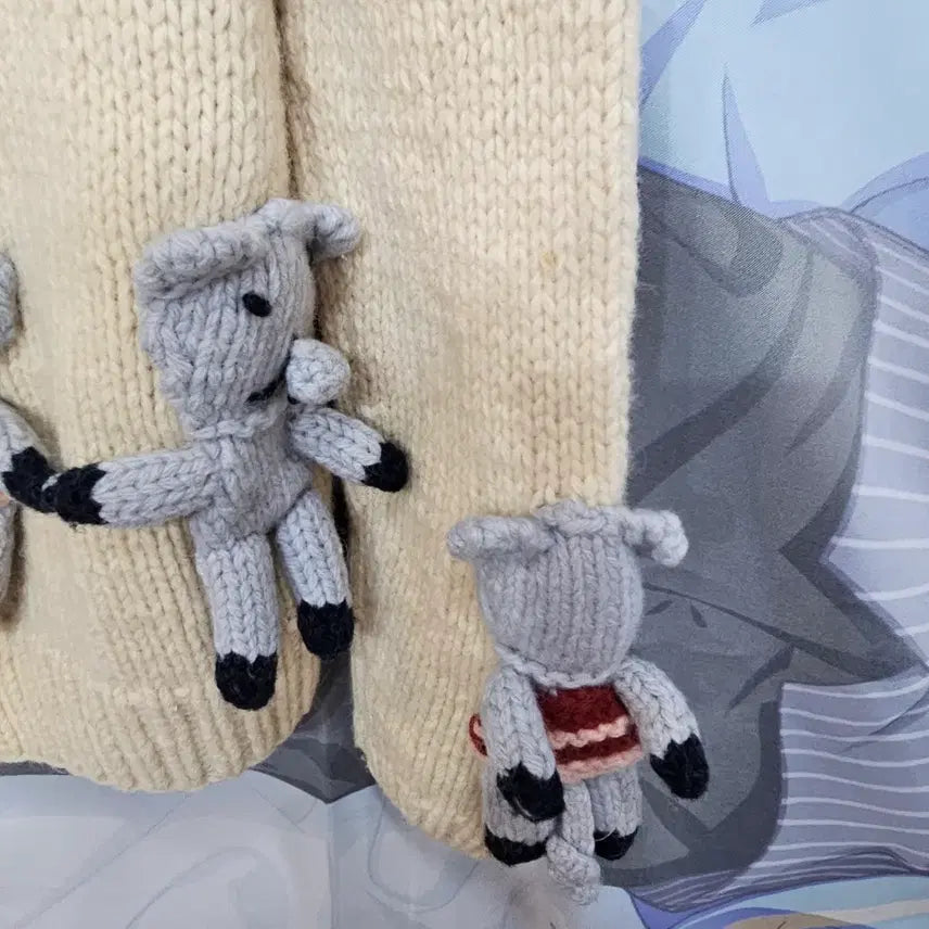 [BUNJANG] Pig Ivory Knit Cardigan / 피그  블랑켓  니트 가디건