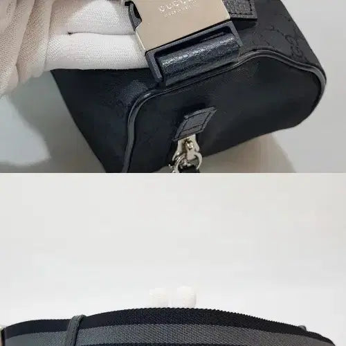 [BUNJANG] Gucci GG Microguccissima Nylon Hip Belt Bag / 정품) 구찌 GG 마이크로시마 나일론 힙색 벨트백 449182
