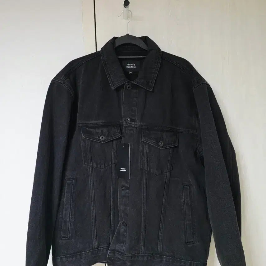 [BUNJANG] Musinsa Standard Relaxed Denim Trucker Jacket Washed Black 2XL / 무신사 스탠다드 릴렉스드 데님트러커 재킷 워시드 블랙 2XL사이즈 팝니다