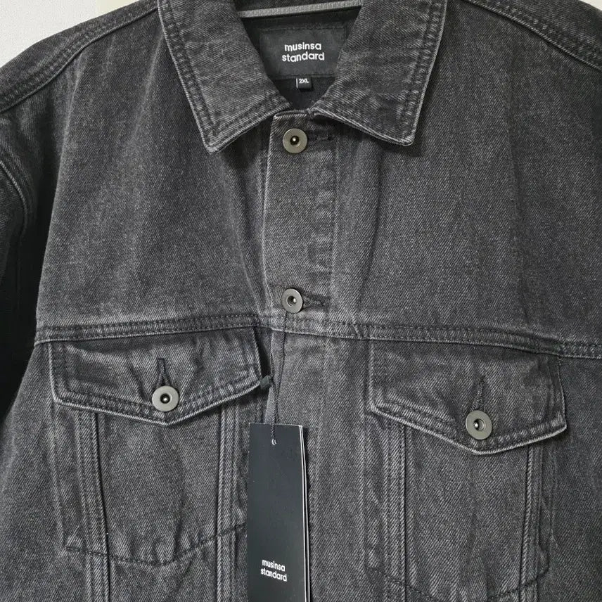 [BUNJANG] Musinsa Standard Relaxed Denim Trucker Jacket Washed Black 2XL / 무신사 스탠다드 릴렉스드 데님트러커 재킷 워시드 블랙 2XL사이즈 팝니다