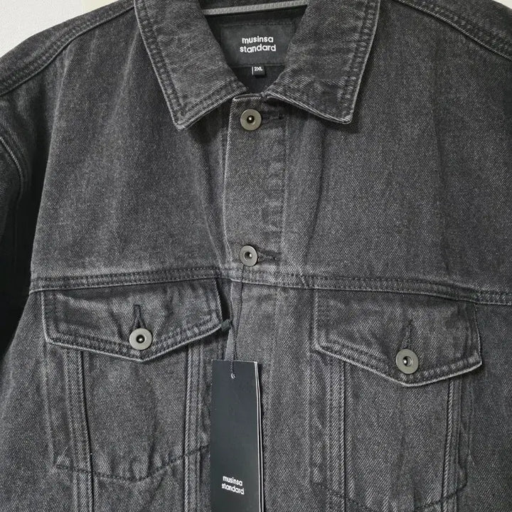 [BUNJANG] Musinsa Standard Relaxed Denim Trucker Jacket Washed Black 2XL / 무신사 스탠다드 릴렉스드 데님트러커 재킷 워시드 블랙 2XL사이즈 팝니다