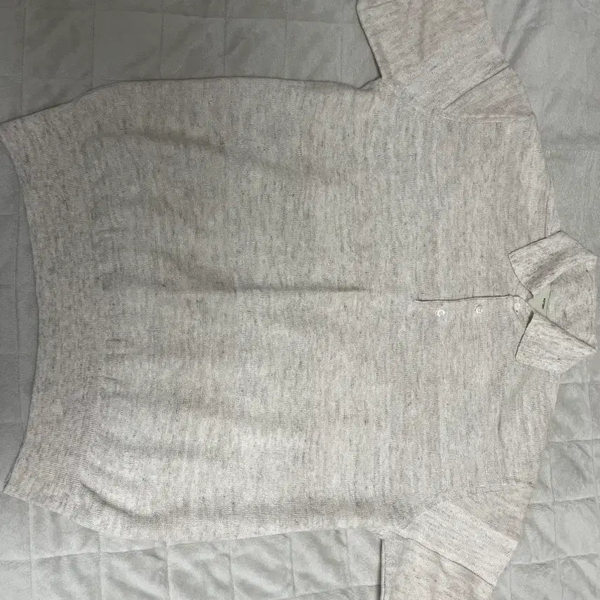 [BUNJANG] Pottery Polo Knit Top / 포터리 반팔 폴로니트