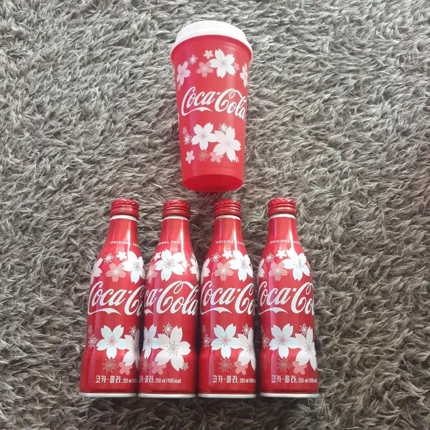 [BUNJANG] Coca-Cola Cherry Blossom Edition Tumbler Set / 코카콜라 벚꽃 에디션 텀블러 기획팩