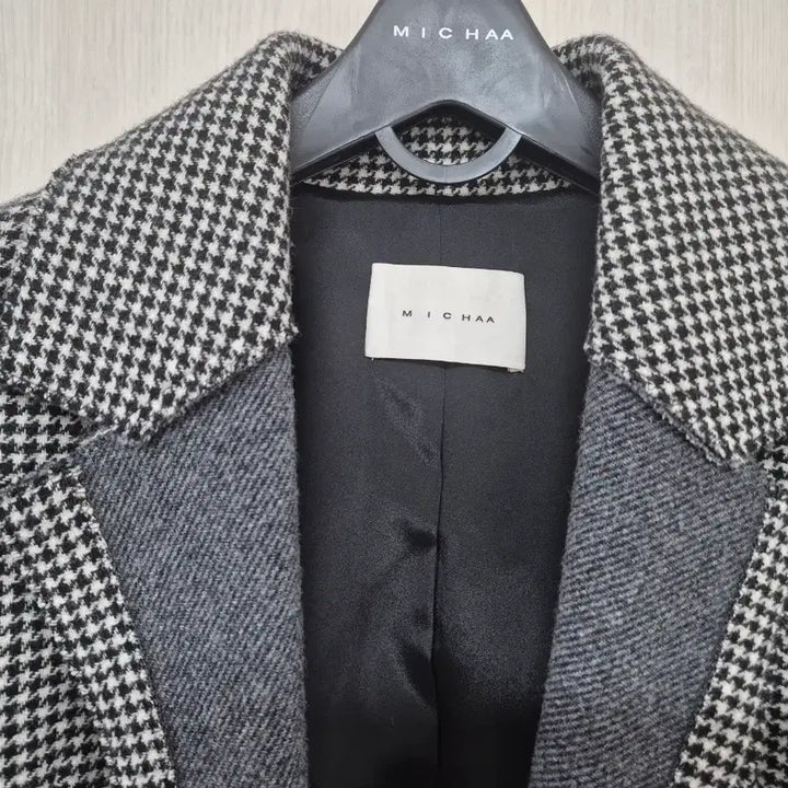 [BUNJANG] MICHAA Houndstooth Check Coat / 미샤 MICHAA 하운드체크 코트