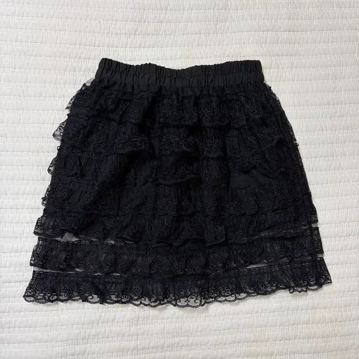 [BUNJANG] Unbranded Ruffle Mini Skirt / 교신가능) [새상품] 캉캉 프릴 미니스커트 블랙