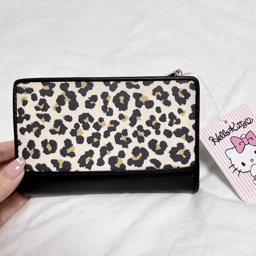 [BUNJANG] Sanrio Hello Kitty Leopard Long Wallet / 산리오 헬로키티 호피 장지갑
