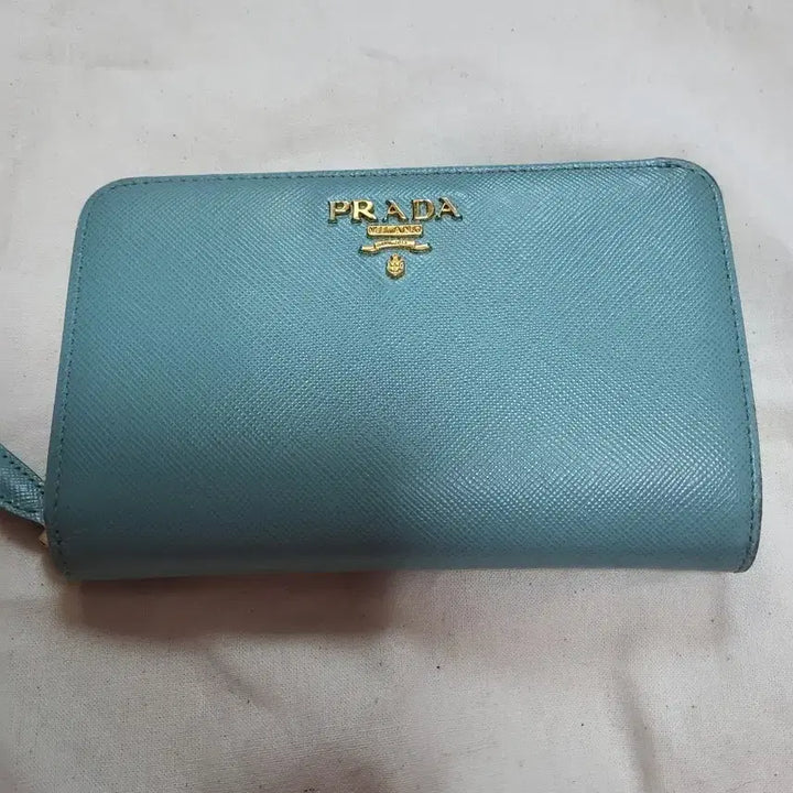 [BUNJANG] Prada Saffiano Long Wallet / 프라다 사피아노 장지갑 민트색상