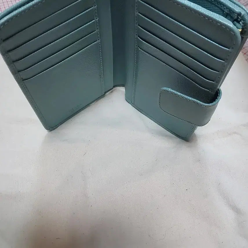 [BUNJANG] Prada Saffiano Long Wallet / 프라다 사피아노 장지갑 민트색상