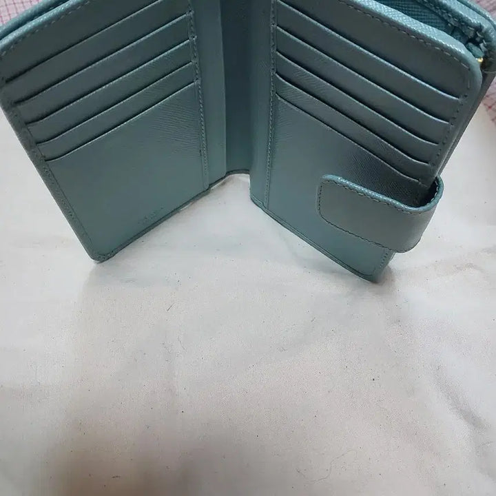 [BUNJANG] Prada Saffiano Long Wallet / 프라다 사피아노 장지갑 민트색상